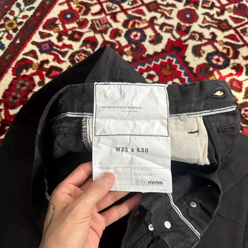 visvim 23aw cmyk black jeans