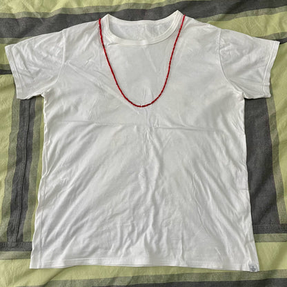 visvim BEADS TEE CREW S/S Necklace tee