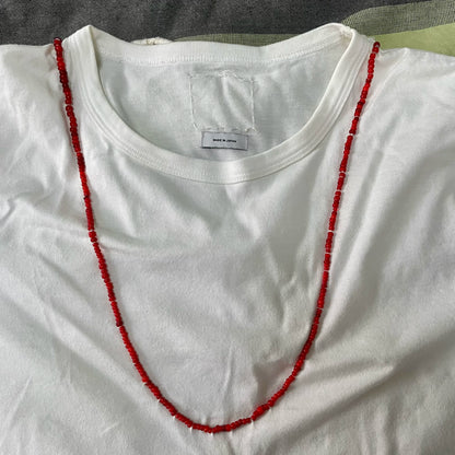 visvim BEADS TEE CREW S/S Necklace tee