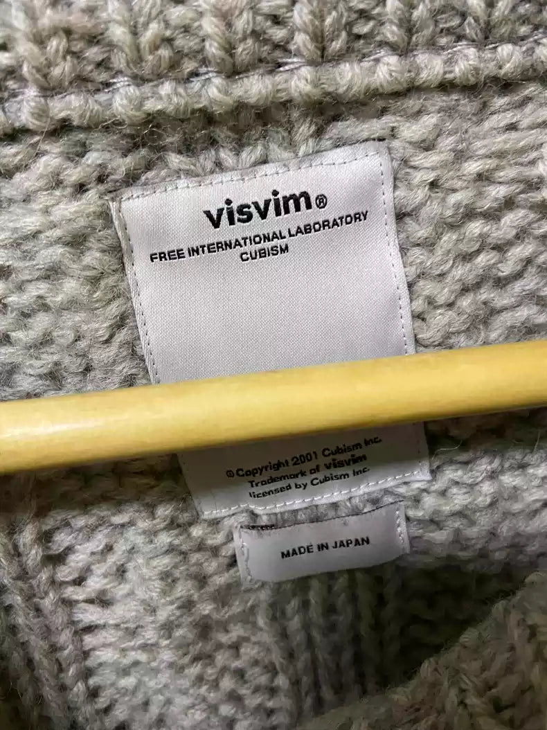 visvim fisherman cable crew knit