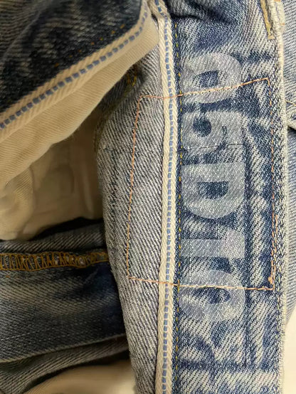 VISVIM 05D10 Cross patch washed jeans