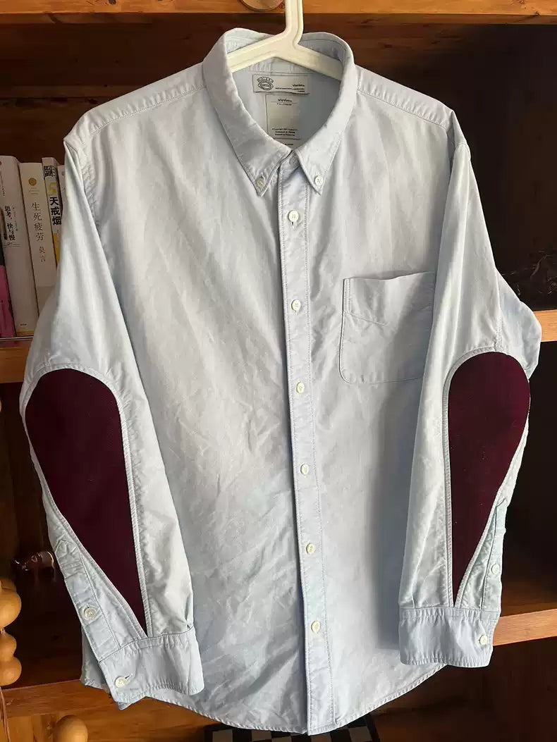 visvim Giza cotton drip sleeve shirt