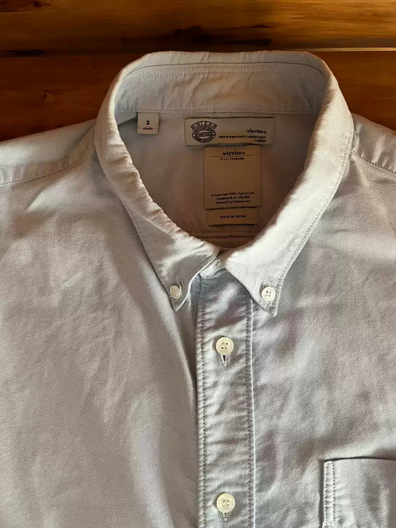 visvim Giza cotton drip sleeve shirt