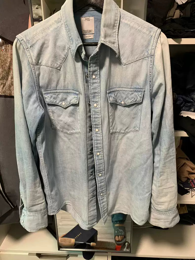 visvim denim shirt