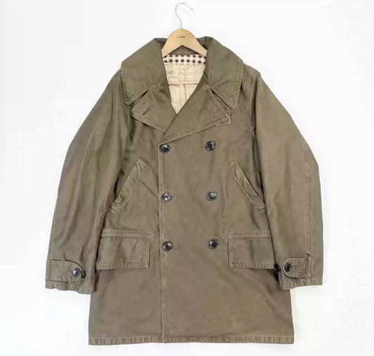 VISVIM SHIPMAN COAT DMGD CHINO