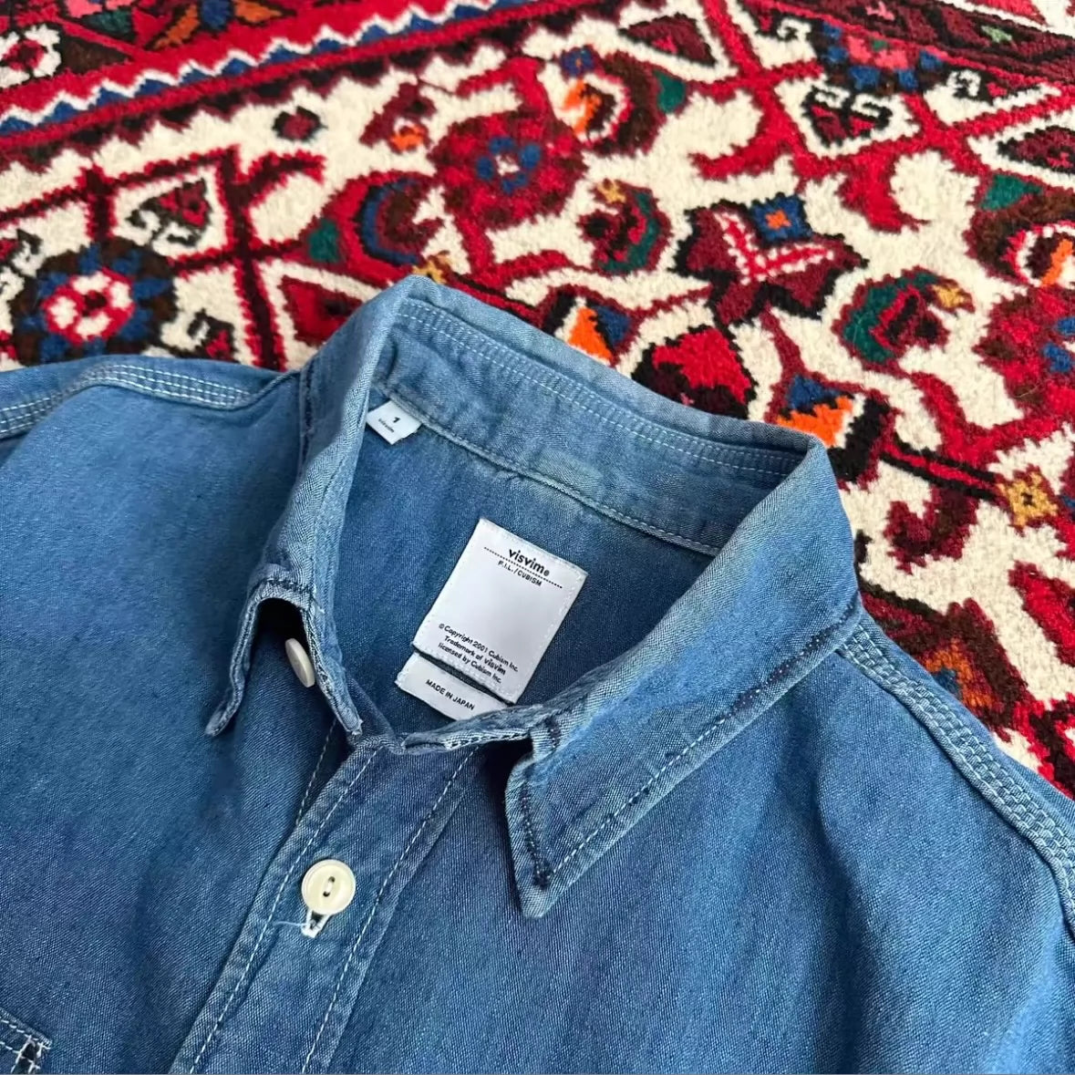 visvim 13ss deadwood chambray shirt