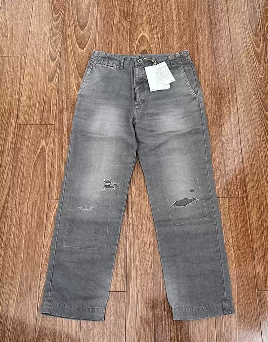 VISVIM ICT CHINO PANTS HW TAPER CRASH