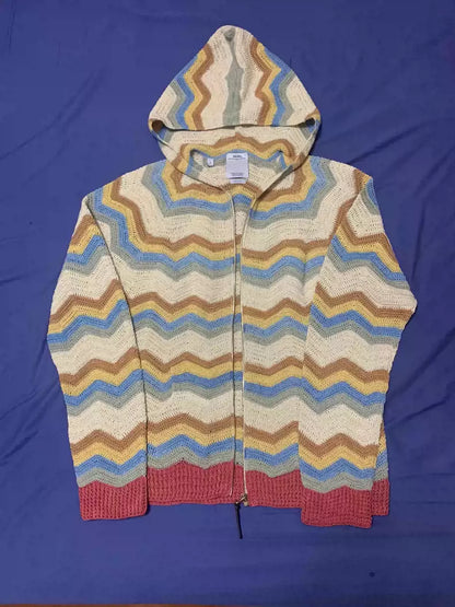 visvim highland knit hoodie f.z.