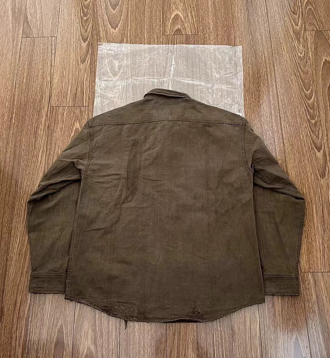 Visvim ICT LUMBER SHIRT CRASH N.D. MUD