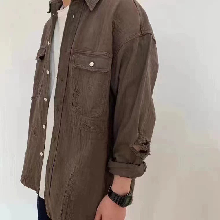 Visvim ICT LUMBER SHIRT CRASH N.D. MUD