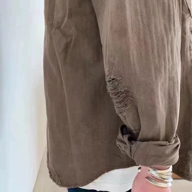 Visvim ICT LUMBER SHIRT CRASH N.D. MUD