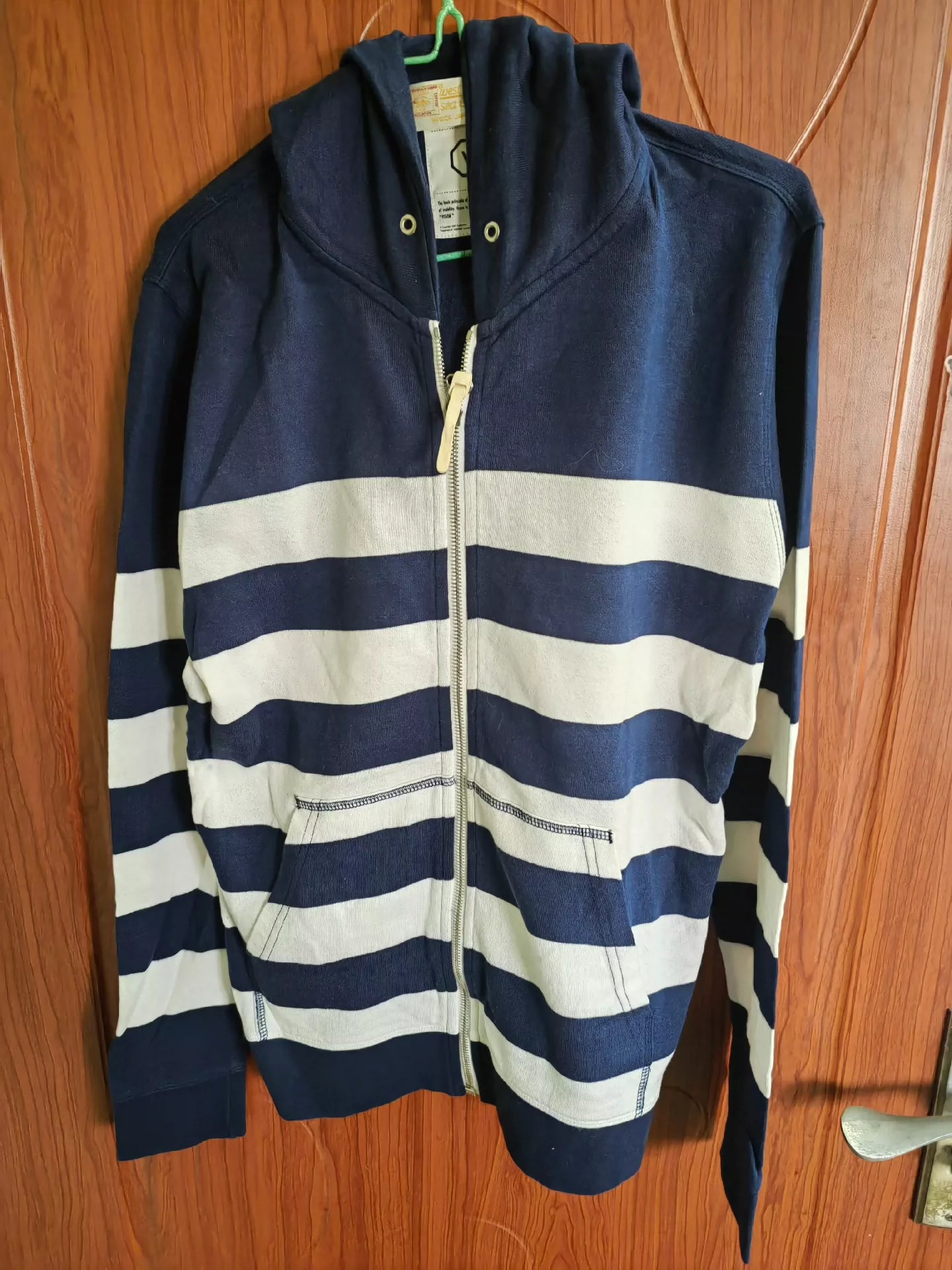 visvim hoodie Island cotton striped hoodie