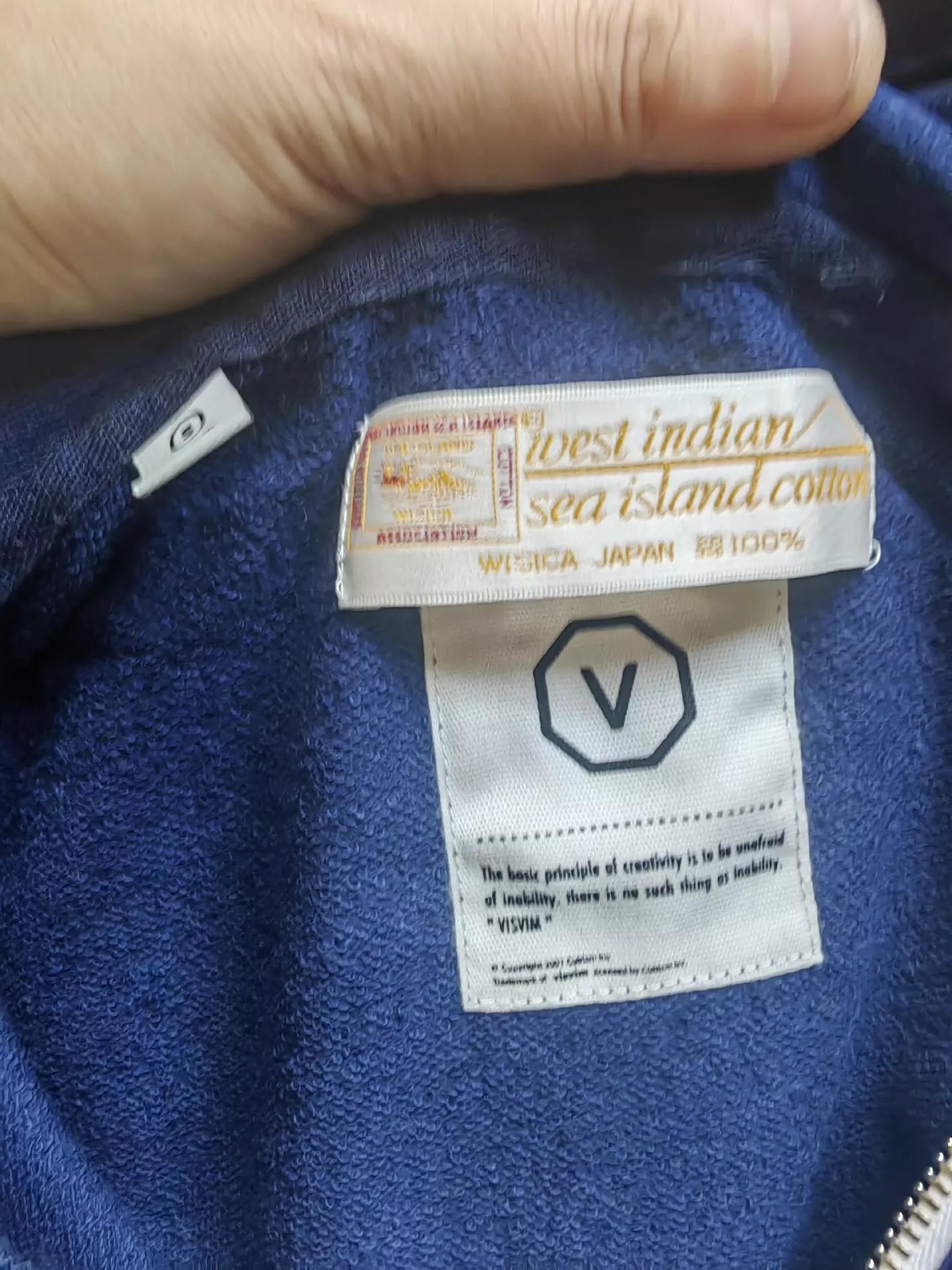 visvim hoodie Island cotton striped hoodie