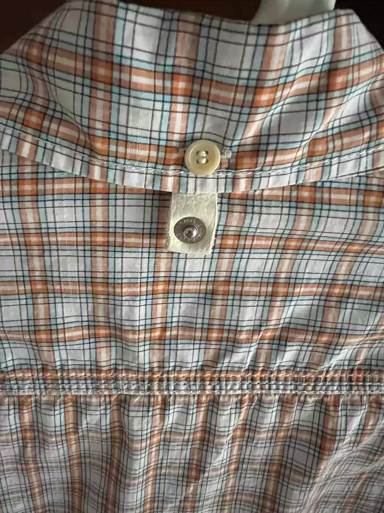 Early visvim plaid three-pin work shirt