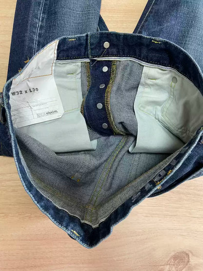 VISVIM D15 washed jeans