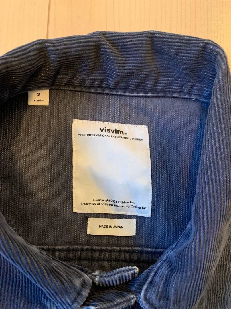 visvim 101 CORDUROY JKT NAVY