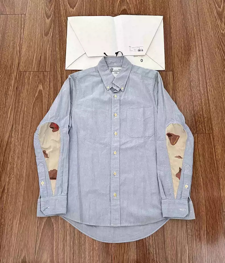 VISVIM ALBACORE SHELLS GIZA OX drip sleeve shirt