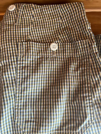 Early visvim strap plaid shorts