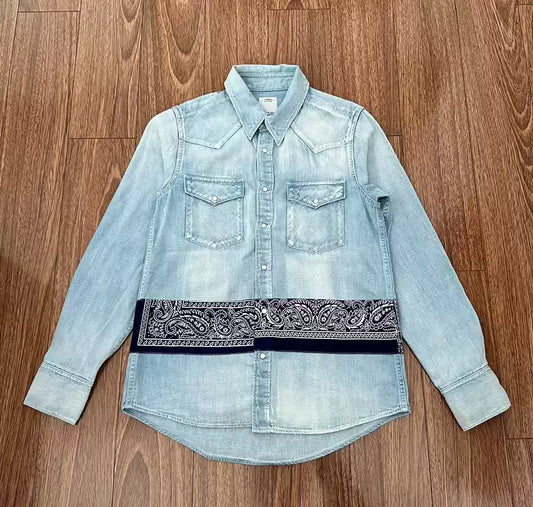 VISVIM SS BANDANA BORDER SHIRT