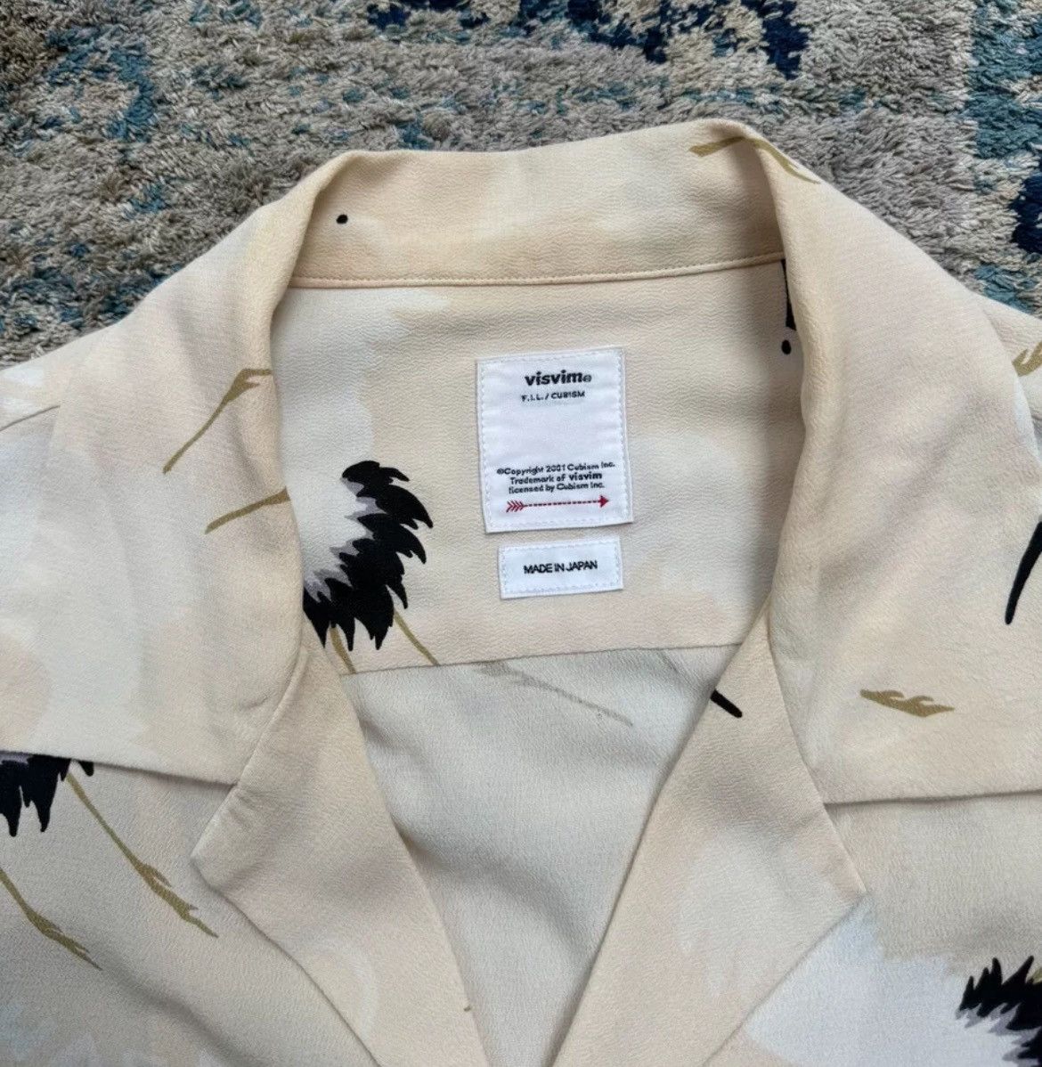 VISVIM CROSBY Crane Crane Short Sleeve Shirt - DMC