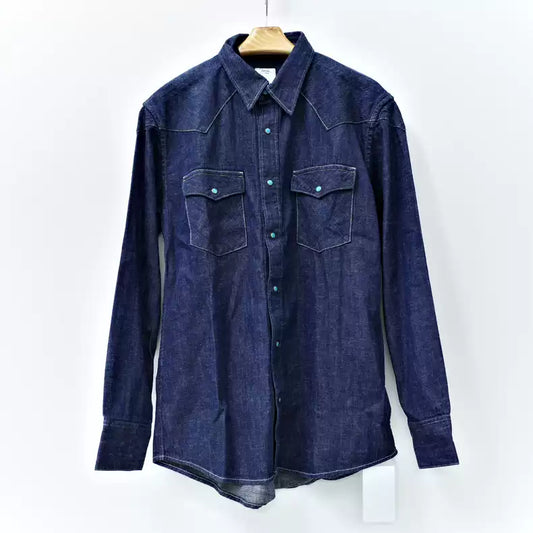 VISVIM 12SS FOUR CORNERS DAMAGED SHIRT