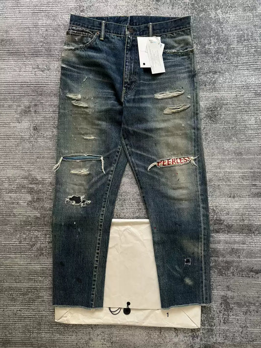 VISVIM 19AW JOURNEYMAN PANTS TACKED CRASH