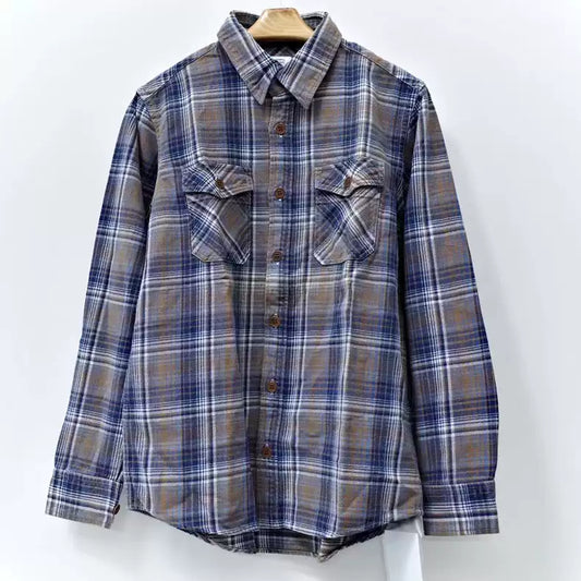 VISVIM 16ss BLACK ELK FLANNEL (INDIGO CHECK)