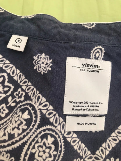 visvim blue cashew flower shirt