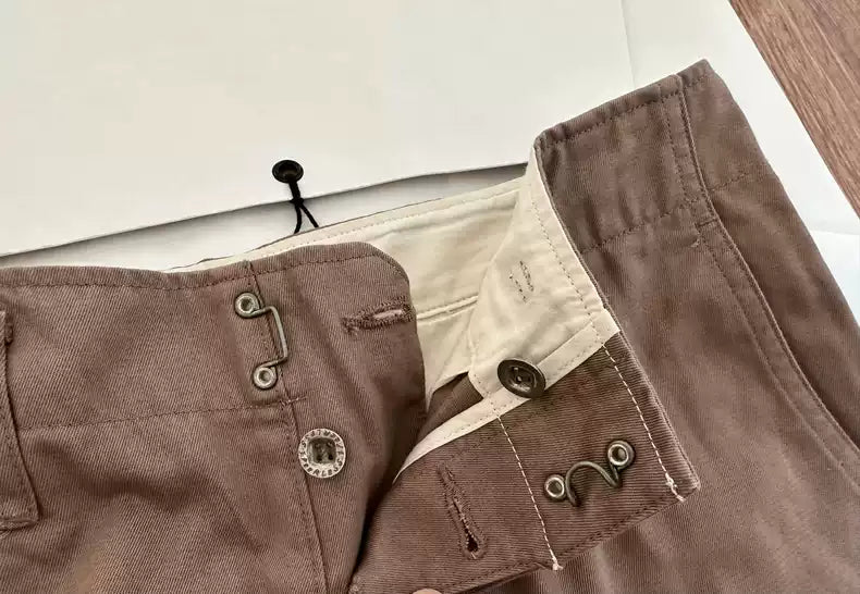 VISVIM HIGH-WATER CHINO HW BB cropped pants