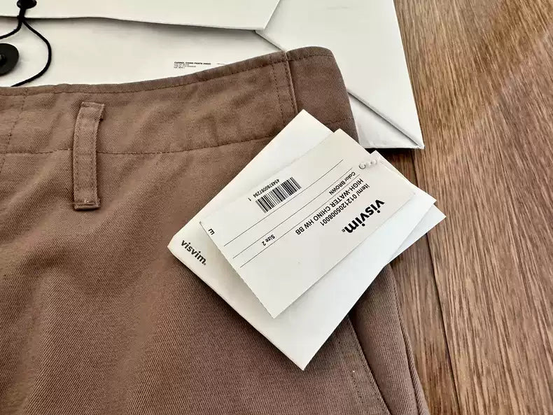 VISVIM HIGH-WATER CHINO HW BB cropped pants