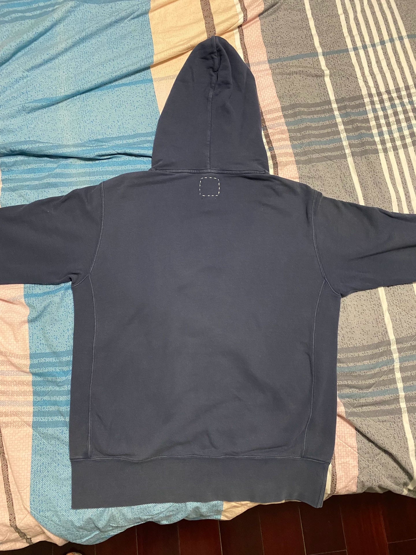 visvim blue dye hoodie