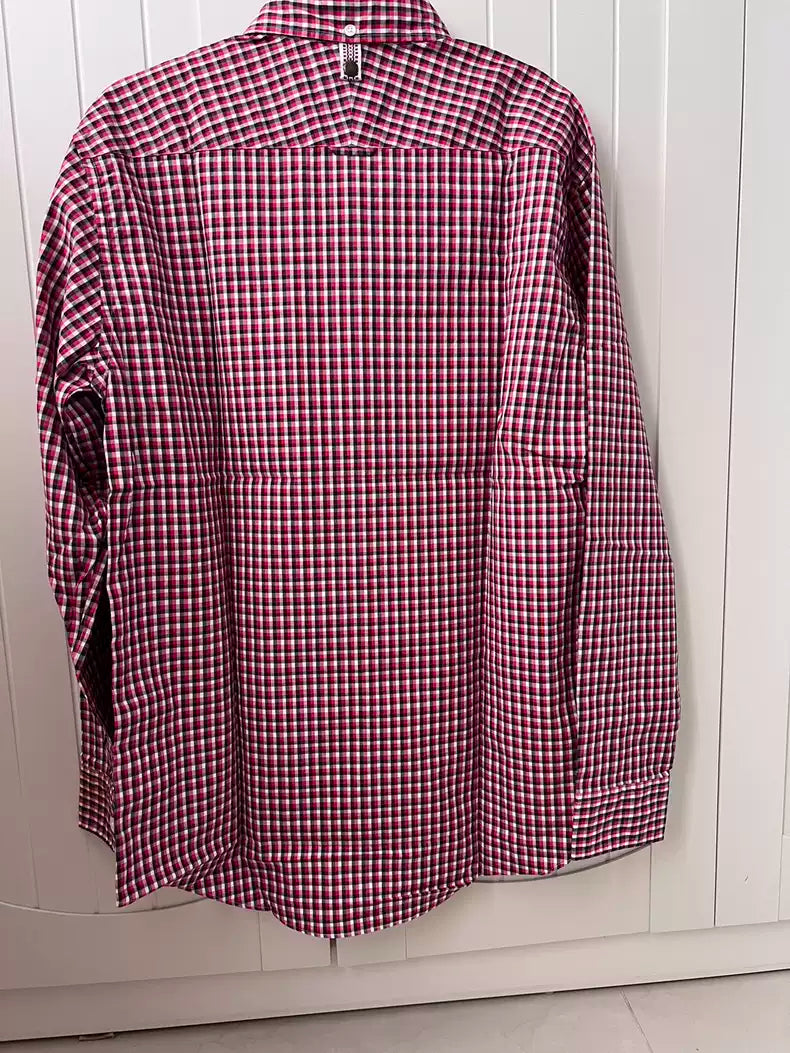 visvim red plaid shirt