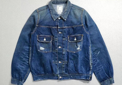 Visvim Dry5 101 JKT destroys denim jacket - DMC