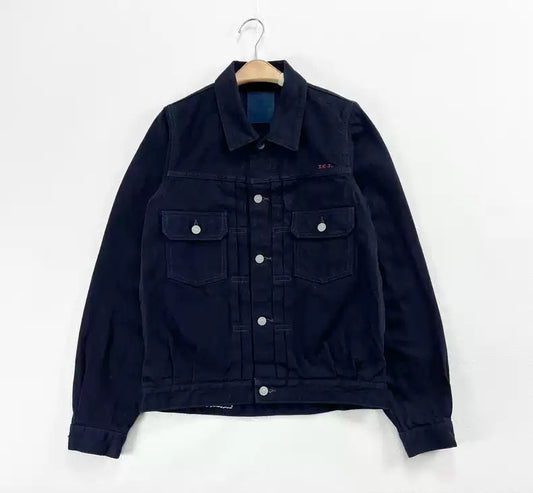 VISVIM ICT JUMBO 101 Natural dyed denim jacket