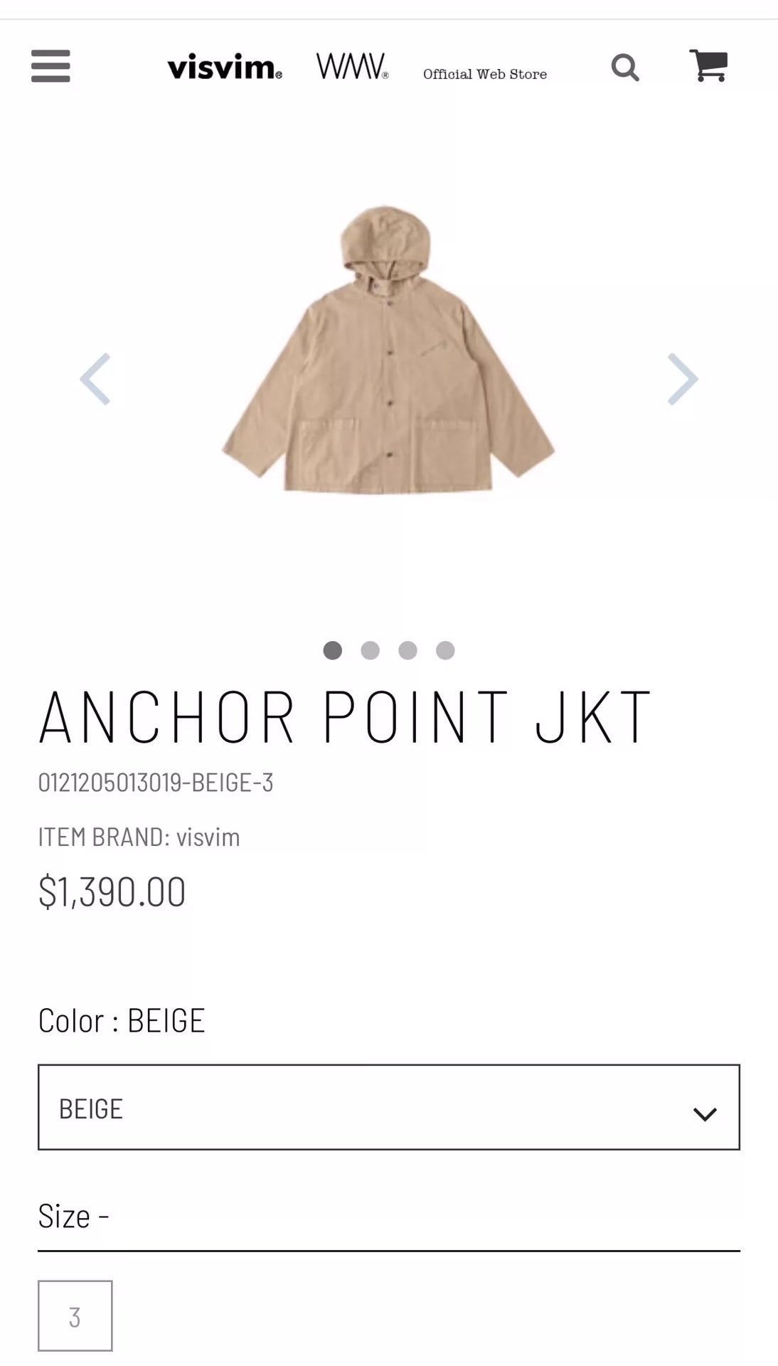 Visvim 21aw Anchor Point Jkt