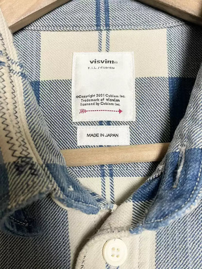 VISVIM LUMBER CHECK L/S CRASH