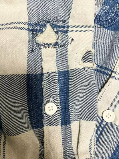 VISVIM LUMBER CHECK L/S CRASH