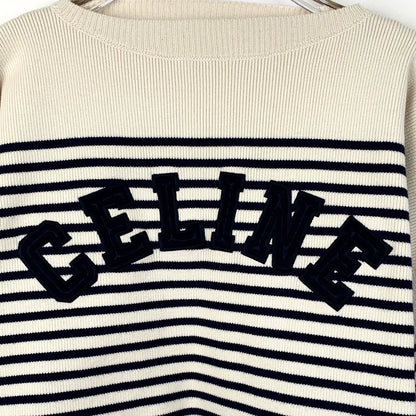Color Blocked Striped Knit Sweater