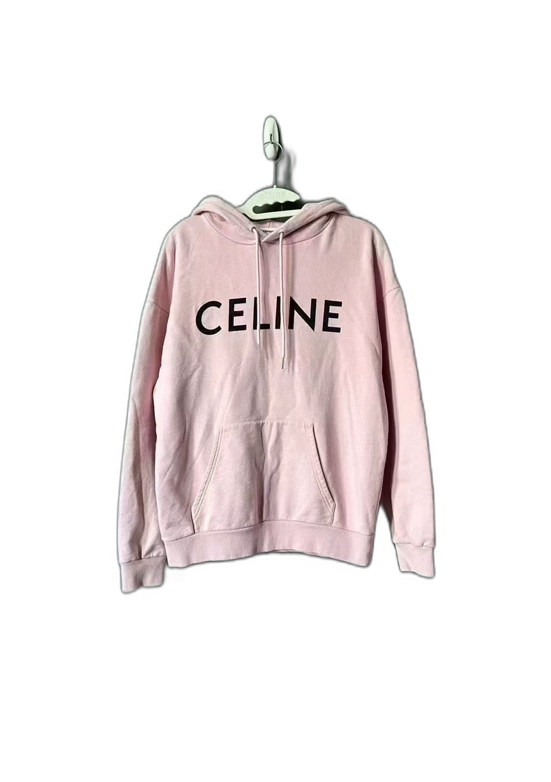 Celine Pink Logo Hoodie