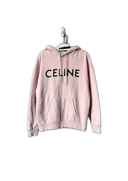 Celine Pink Logo Hoodie