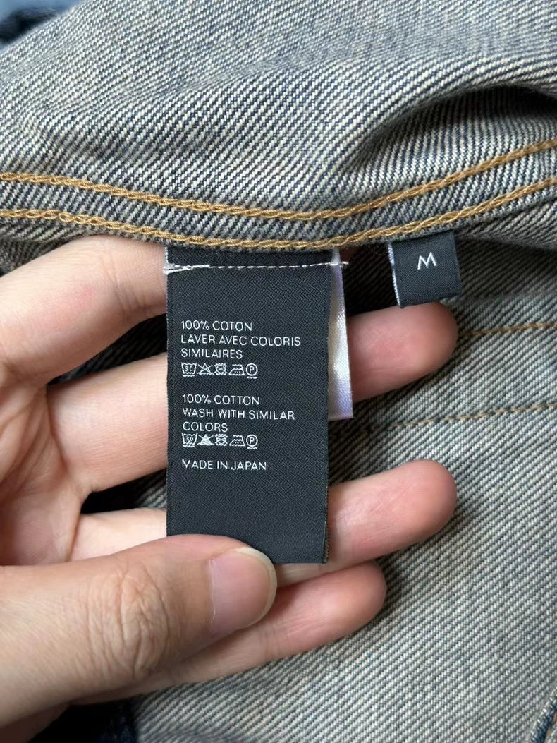 Celine Denim Jacket with Lettering on Back