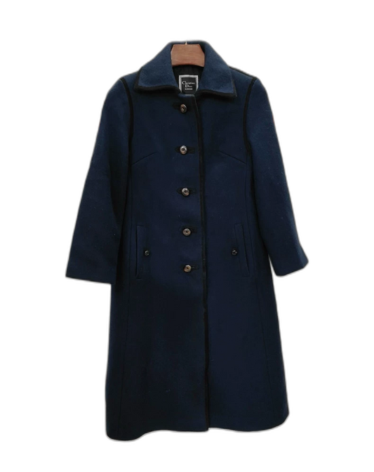 Elegant Dior Long Alpaca Wool Coat