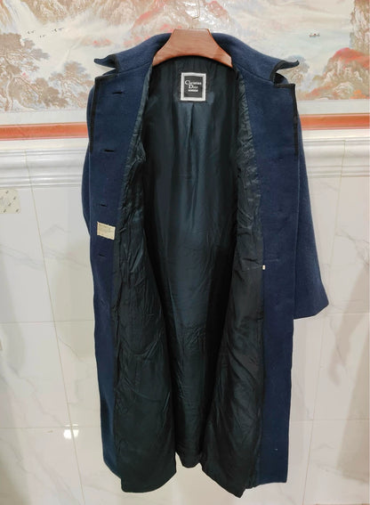 Elegant Dior Long Alpaca Wool Coat