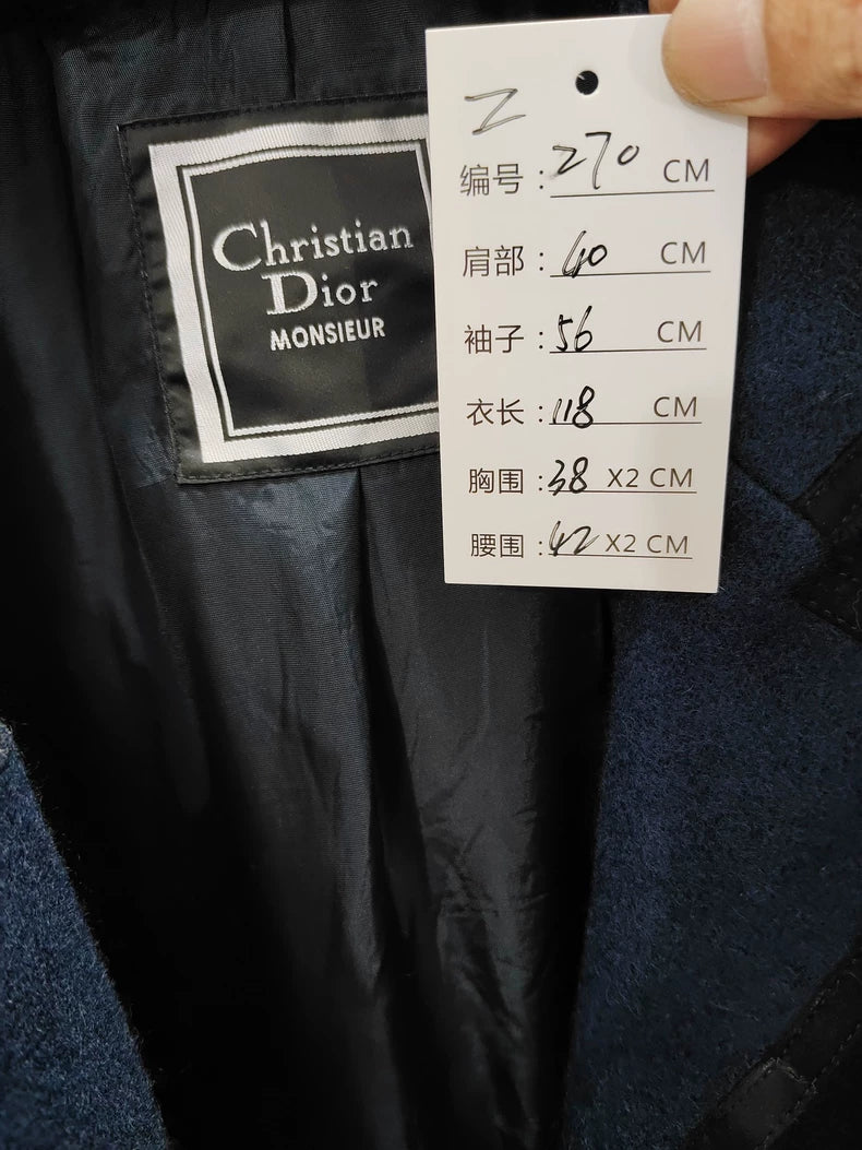 Elegant Dior Long Alpaca Wool Coat