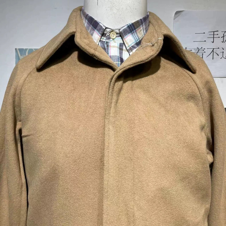 Vintage Dior Camel Wool Coat for Men