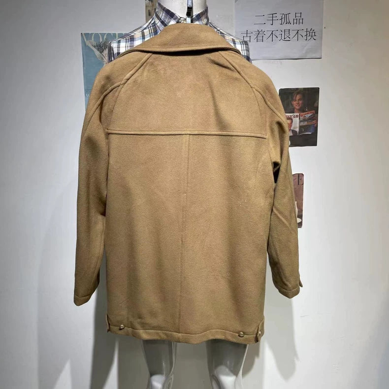 Vintage Dior Camel Wool Coat for Men