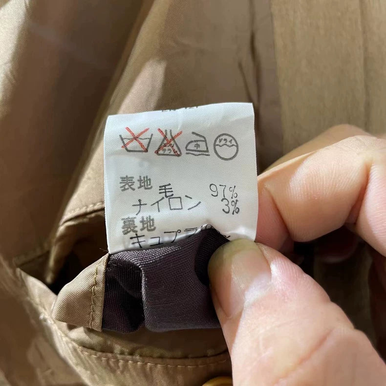 Vintage Dior Camel Wool Coat for Men