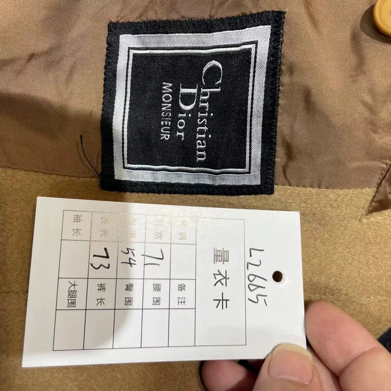 Vintage Dior Camel Wool Coat for Men