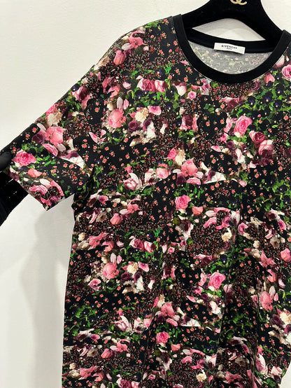 Givenchy Floral Print Short Sleeve Tee