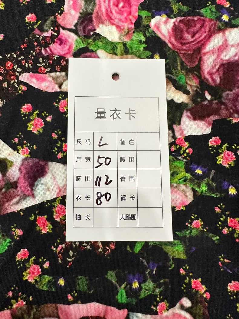 Givenchy Floral Print Short Sleeve Tee